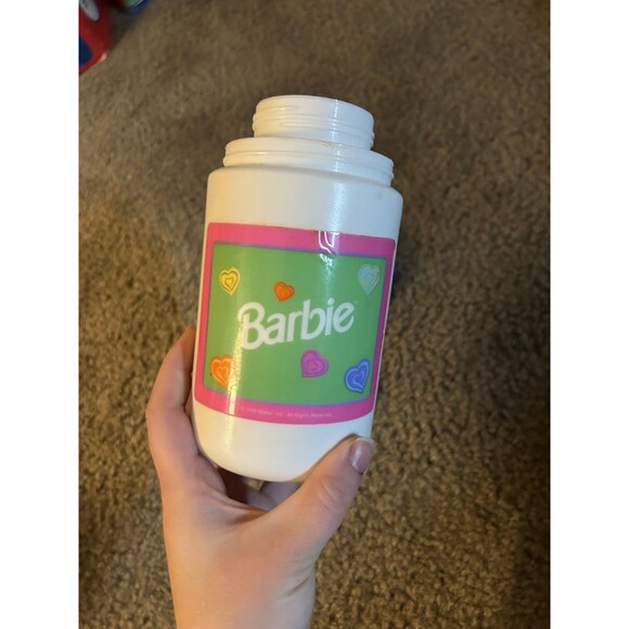Vintage Barbie Thermos With Lid - 1998 Model 3700 - Mattel Hearts Vintage - Picture 2 of 7